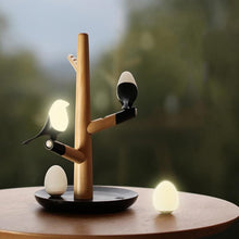 Load image into Gallery viewer, Magpie Bird USB Charger Night Light Intelligent Vibration Induction LED Desk Lamp Small Eggs LED Light Home Decor Lamp Gifts
