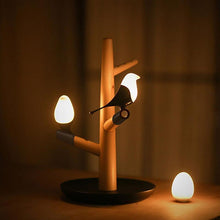 Load image into Gallery viewer, Magpie Bird USB Charger Night Light Intelligent Vibration Induction LED Desk Lamp Small Eggs LED Light Home Decor Lamp Gifts