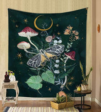 Load image into Gallery viewer, Nordic psychedelic hanging fabric background wall covering home decoration wall blanket tapestry bedroom wall hanging 95*73cm