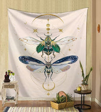 Load image into Gallery viewer, Nordic psychedelic hanging fabric background wall covering home decoration wall blanket tapestry bedroom wall hanging 95*73cm