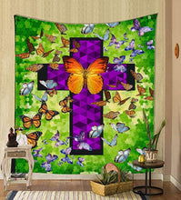 Load image into Gallery viewer, Nordic psychedelic hanging fabric background wall covering home decoration wall blanket tapestry bedroom wall hanging 95*73cm