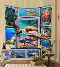 Load image into Gallery viewer, Nordic psychedelic hanging fabric background wall covering home decoration wall blanket tapestry bedroom wall hanging 95*73cm