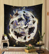 Load image into Gallery viewer, Nordic psychedelic hanging fabric background wall covering home decoration wall blanket tapestry bedroom wall hanging 95*73cm
