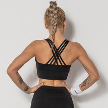 Load image into Gallery viewer, Yoga Breathable High-bounce Dry Sports Bra Vest Sports Fitness Wear Tights Running Yoga Clothes Women's Sports Top