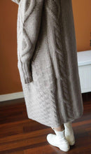 Load image into Gallery viewer, Long Hooded Cardigans Open Front Knitted Sweaters Outwear