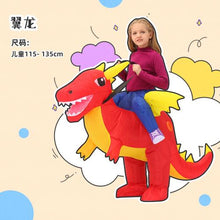 Load image into Gallery viewer, Halloween children's costume dinosaur inflatable clothes adult kids dinosaur clothes mounts Tyrannosaurus Christmas