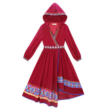Load image into Gallery viewer, Retro ethnic women's dress embroidered women's new style in autumn and winter