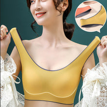 Load image into Gallery viewer, Solid Color Latex Underwear with One-piece Contrasting Color and Beautiful Back, No Rims, Comfortable Buckles, Comfortable Vest Bra Women.