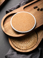 Load image into Gallery viewer, Solid Wood Tray, Water Cup, Plate, Vintage Bread, Dim Sum, Dessert Storage, Breakfast and Small Plate