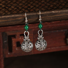 Load image into Gallery viewer, Ethnic Style Earrings Vintage Earrings Sterling Silver Tibetan Jewelry