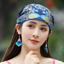 Load image into Gallery viewer, New Ethnic Style Retro Embroidery Flower Cap Cotton Hemp Thin Versatile Hat