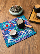 Load image into Gallery viewer, Embroidered Cup Mat National Style Cup Mat