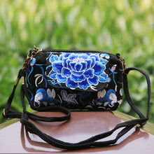 Load image into Gallery viewer, Tibetan Style Hand-embroidered Small Square Bag Casual Canvas Ladies Bag