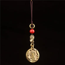 Load image into Gallery viewer, Original Nepal Tibet retro national style brass Buddha's 10-phase free personality necklace pendant for men and women