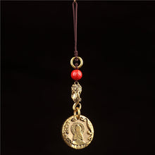 Load image into Gallery viewer, Original Nepal Tibet retro national style brass Buddha's 10-phase free personality necklace pendant for men and women