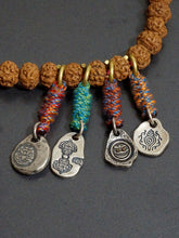 Load image into Gallery viewer, Small pendant sterling S925 silver accessories Tibetan Vajra Corpse Tuolin Master Wakes up the Lion Hand carry Vajra pestle Ah Dun