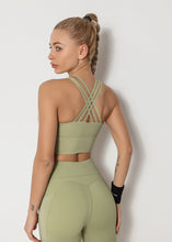 Load image into Gallery viewer, Yoga Breathable High-bounce Dry Sports Bra Vest Sports Fitness Wear Tights Running Yoga Clothes Women's Sports Top