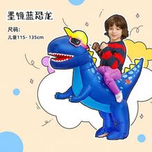 Load image into Gallery viewer, Halloween children's costume dinosaur inflatable clothes adult kids dinosaur clothes mounts Tyrannosaurus Christmas