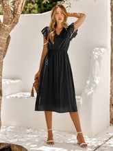 Load image into Gallery viewer, Casual women's solid color V-neck waist fresh style dress women