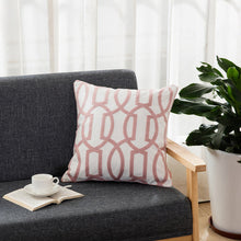 Load image into Gallery viewer, Towel embroidered cushion cover pillow cover 45x45 cotton canvas backrest sofa fresh Nordic fashion