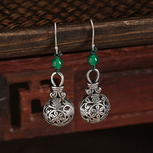 Load image into Gallery viewer, Ethnic Style Earrings Vintage Earrings Sterling Silver Tibetan Jewelry