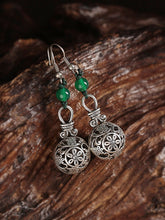 Load image into Gallery viewer, Ethnic Style Earrings Vintage Earrings Sterling Silver Tibetan Jewelry