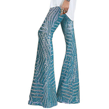 Load image into Gallery viewer, Sequin slacks women's new high waist loose straight leg trousers for autumn