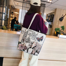 Load image into Gallery viewer, Double-sided Ethnic Style Embroidery Bag Women's Live Embroidery Peacock Elephant Canvas Bag