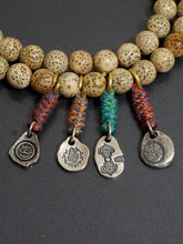 Load image into Gallery viewer, Small pendant sterling S925 silver accessories Tibetan Vajra Corpse Tuolin Master Wakes up the Lion Hand carry Vajra pestle Ah Dun