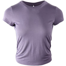 Load image into Gallery viewer, Solid Color Women's Gym Pink Black White Yoga Crop Top Yoga Shirt Sexy Back Hollow Short Sleeve Sports T-shirt Fitness Quick-Dry Yoga Clothes Top