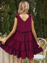Load image into Gallery viewer, Summer new solid street shoot sleeveless dress temperament generous A-word sling dress multi layer