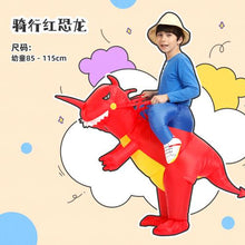 Load image into Gallery viewer, Halloween children's costume dinosaur inflatable clothes adult kids dinosaur clothes mounts Tyrannosaurus Christmas