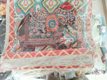 Load image into Gallery viewer, Double-sided Ethnic Style Embroidery Bag Women's Live Embroidery Peacock Elephant Canvas Bag