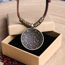 Load image into Gallery viewer, Ethnic Style Retro Round Twelve Zodiac Sweater Chain Art Versatile Necklace Pendant Fashion Pendant Accessories