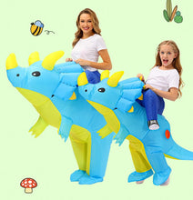 Load image into Gallery viewer, Halloween children's costume dinosaur inflatable clothes adult kids dinosaur clothes mounts Tyrannosaurus Christmas
