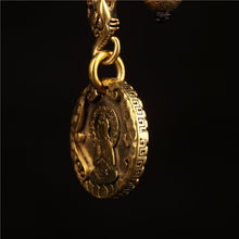 Load image into Gallery viewer, Original Nepal Tibet retro national style brass Buddha's 10-phase free personality necklace pendant for men and women