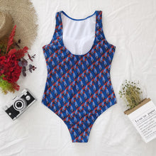 Load image into Gallery viewer, Swimsuit One-piece Bikini Personality Abstract Printed Swimsuit Female Sleeveless Monokini