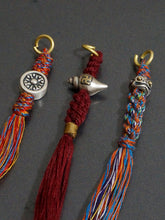 Load image into Gallery viewer, 925 Sterling Silver Cotton Tassel Hanging Accessories Cotton Rope Tibetan Hanging Accessories