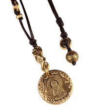 Load image into Gallery viewer, Original Nepal Tibet retro national style brass Buddha's 10-phase free personality necklace pendant for men and women