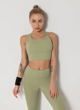 Load image into Gallery viewer, Yoga Breathable High-bounce Dry Sports Bra Vest Sports Fitness Wear Tights Running Yoga Clothes Women's Sports Top