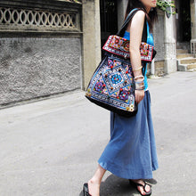 Load image into Gallery viewer, Original Ethnic Embroidery Bag Large Capacity One Shoulder Portable BAG TRAVEL BAG Canvas Bag Women's Bag