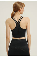 Load image into Gallery viewer, Solid Color Sports Beauty Back Underwear Shockproof Gathering Yoga Wear Sports Bra Seamless Washable Fitness Vest