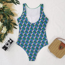 Load image into Gallery viewer, Swimsuit One-piece Bikini Personality Abstract Printed Swimsuit Female Sleeveless Monokini