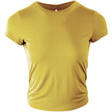 Load image into Gallery viewer, Solid Color Women's Gym Pink Black White Yoga Crop Top Yoga Shirt Sexy Back Hollow Short Sleeve Sports T-shirt Fitness Quick-Dry Yoga Clothes Top