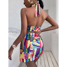 Load image into Gallery viewer, Sexy printed one-piece leisure vacation ladies swimsuit