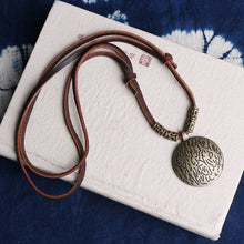 Load image into Gallery viewer, Ethnic Style Retro Round Twelve Zodiac Sweater Chain Art Versatile Necklace Pendant Fashion Pendant Accessories