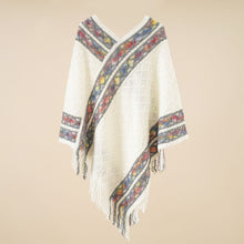 Load image into Gallery viewer, Spring and Autumn New Loose Pullover Knitted Shawl Ethnic Style Pullover Cape