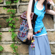 Load image into Gallery viewer, Original Ethnic Embroidery Bag Large Capacity One Shoulder Portable BAG TRAVEL BAG Canvas Bag Women's Bag