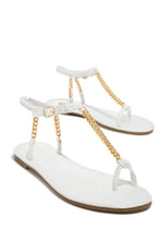 Load image into Gallery viewer, Breathable Large Size Clip Finger Chain Viscose Sandals Sandals Casual Everyday Women's Shoes Roman Shoes