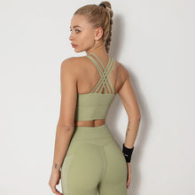 Load image into Gallery viewer, Yoga Breathable High-bounce Dry Sports Bra Vest Sports Fitness Wear Tights Running Yoga Clothes Women's Sports Top